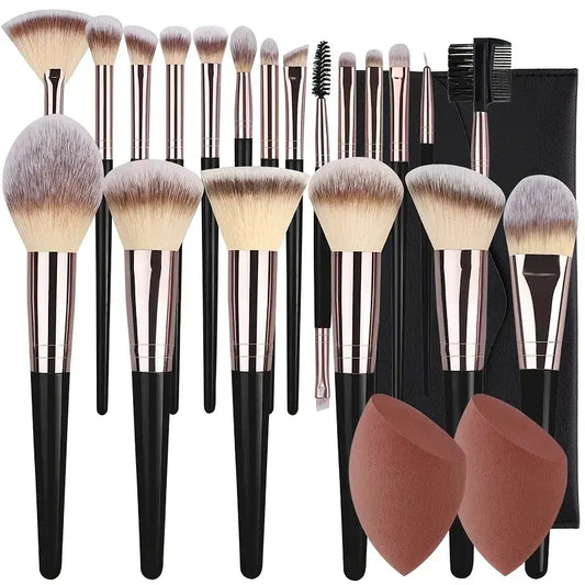 3-20PCS Makeup Brushes Set Soft Fluffy Eyeshadow Foundation Concealer Blending Blush Brush Kabuki Professional Women Beauty Tool