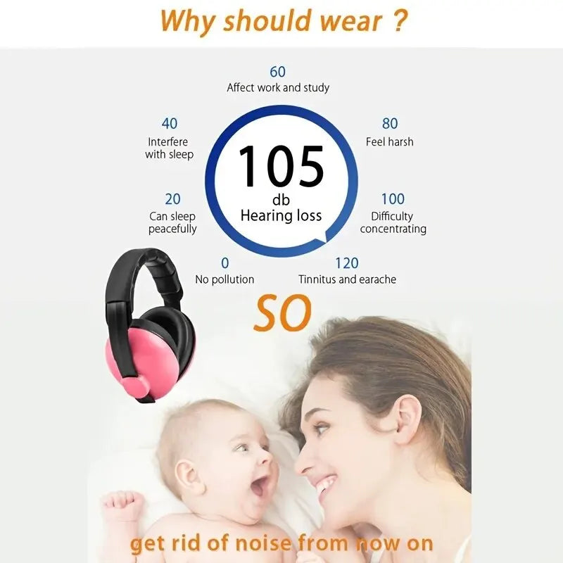 Baby Ears Protection Anti Noise Child Earmuff Children Sleep Ear Stretcher Headphones Sleeping Earplugs 1pc