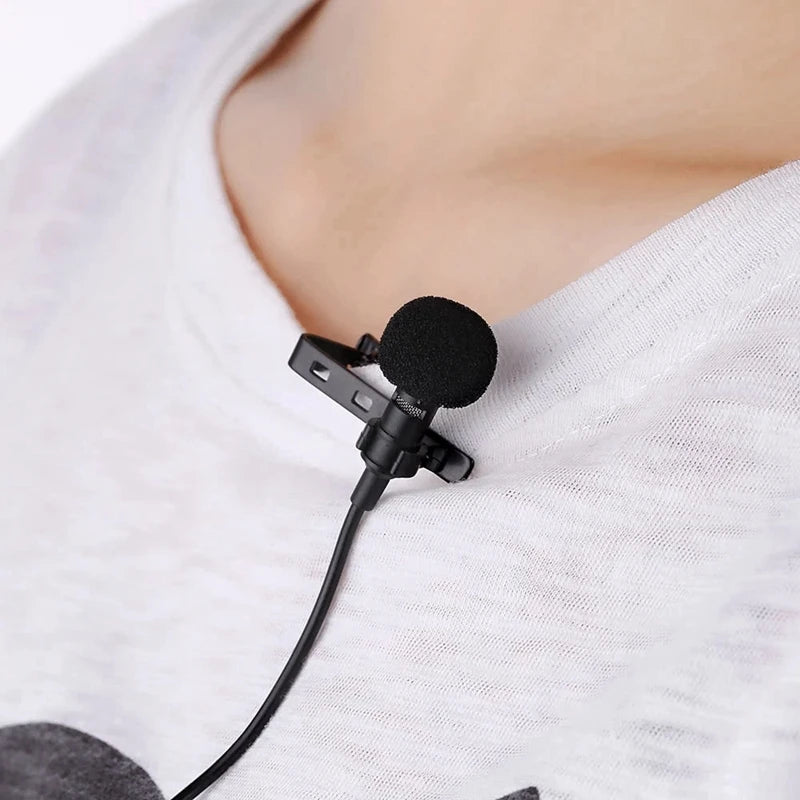 EY-510A Mini Wired Microphone Mic Portable/Clip-On Lapel Lavalier/Hands-Free/3.5Mm Jack Condenser For Iphone Ipad PC