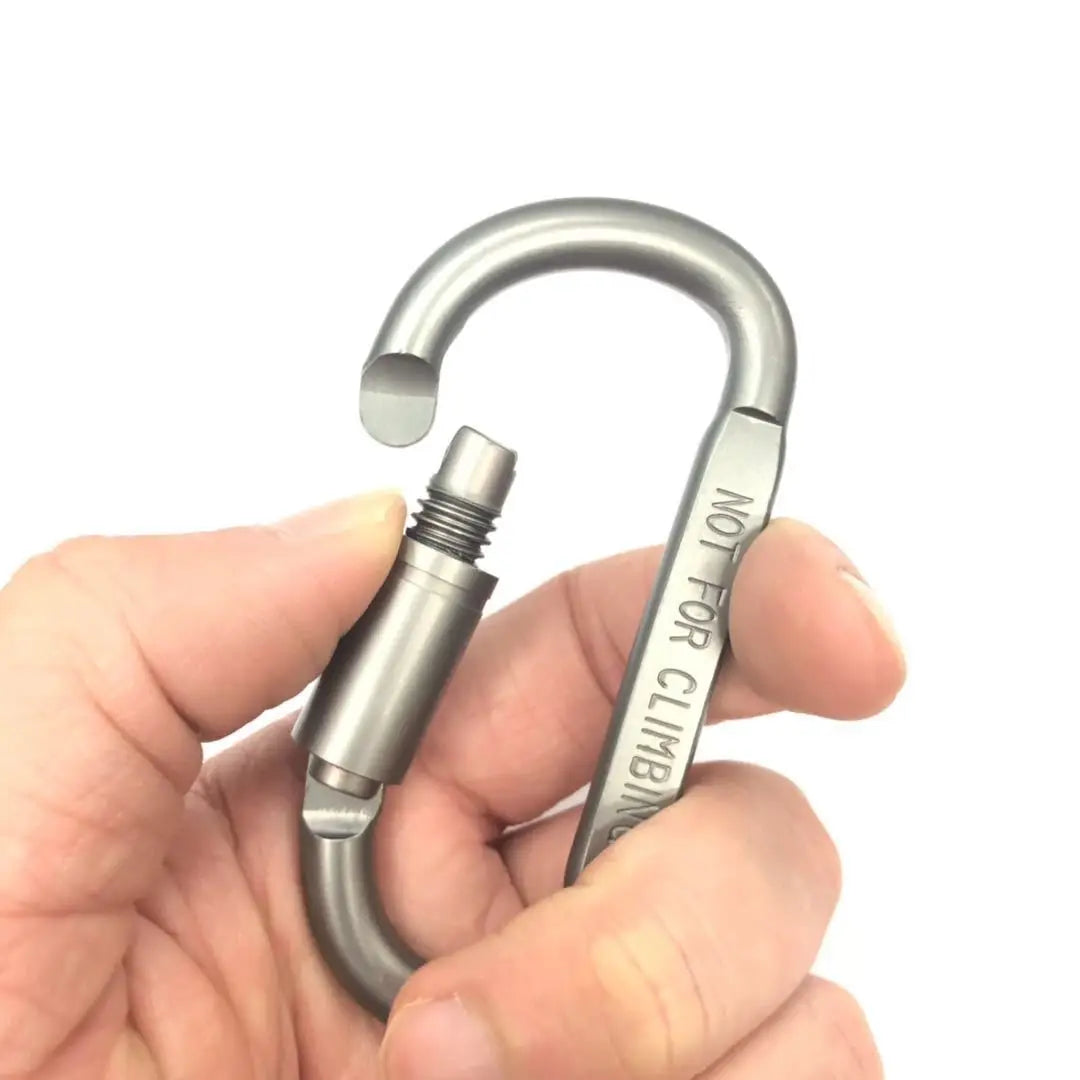 1pcs D Shape Hook Escape Supplies Carabiner Fast Hanging Nut Buckle Rock Outdoor Survival Gear Camp Mountaineering Ring Hook