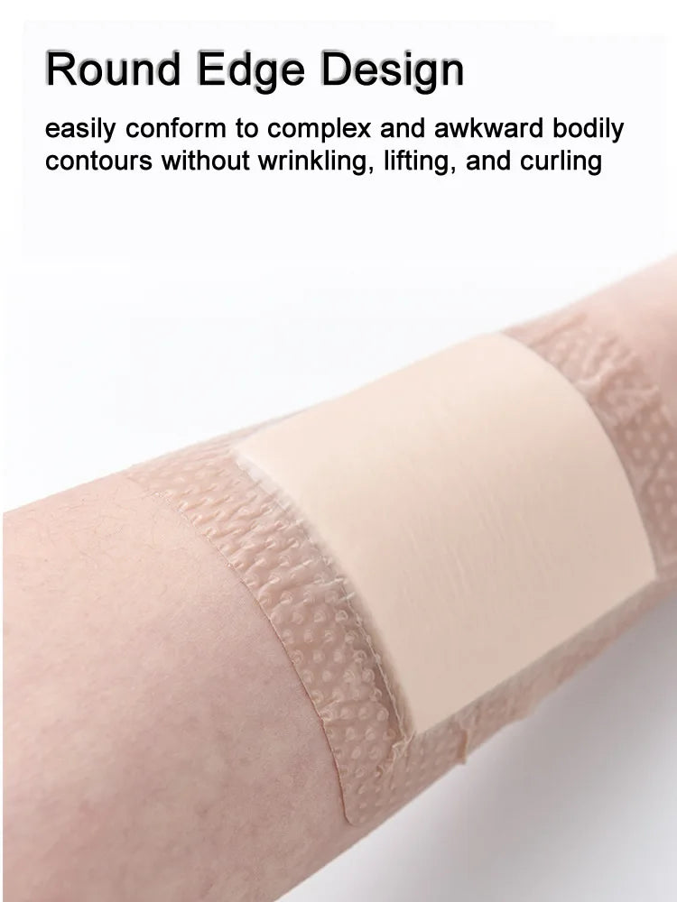 1Pcs Silicone Foam Dressing with Border Adhesive Sterilized Waterproof Wound Dressing Plaster Bandage Home Travel First Aid Kit