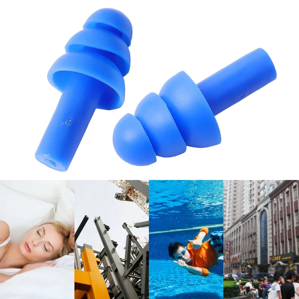 Waterproof Swimming Ear Plugs Soft Silicone Earplugs Reusable Noise Reduction Sleeping Ear Plugs Ear Hearing Protector With Box