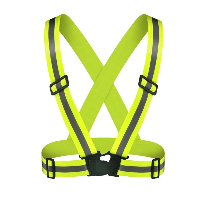 Outdoor Adjustable Safety Vests Night Walking Highlight Reflective Vest Lightweight Biking Safety Straps Waterproof Running Gear