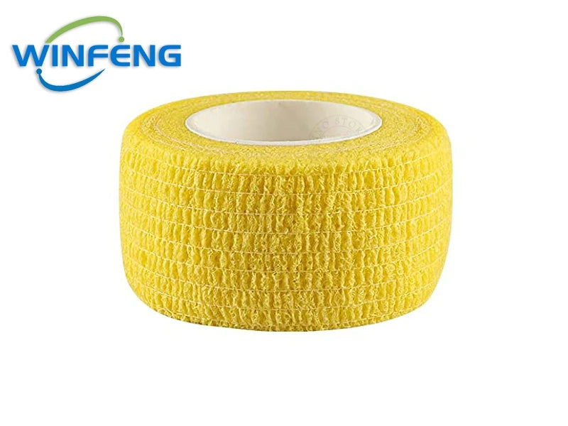 5Pcs Self Adhesive Elastic Bandage First Aid Kit Non-woven Fabric Tape Protective Gear Knee Elbow Support Injury Pad