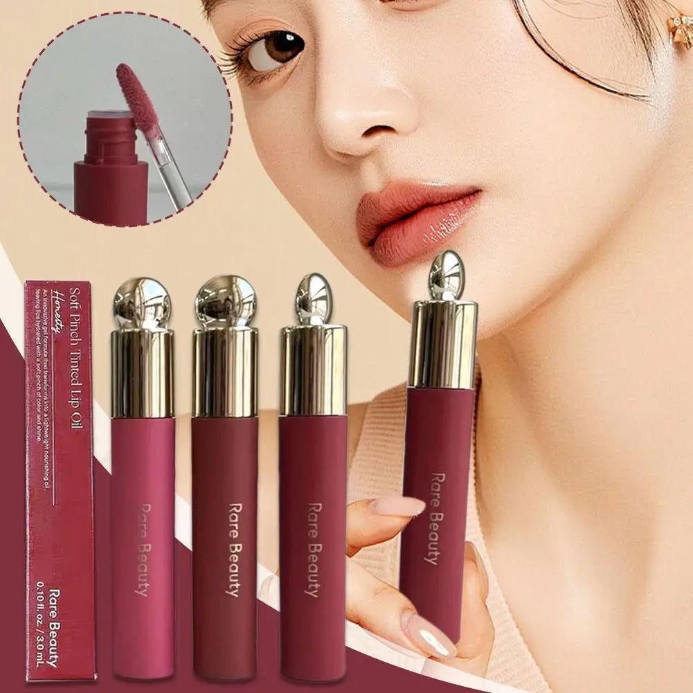 New Lip Gloss Lipstick 3-color Moisturizing Long-lasting Water-locking Liquid Blush Dual-use Lip Glaze Velvet Matte Lipstick