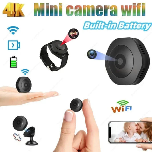 Mini Camera Wifi 4K 1080P HD Night Vision Smart Home IP Webcam Remote Surveillance Micro Camcorders Portable Invisible Cam Espia