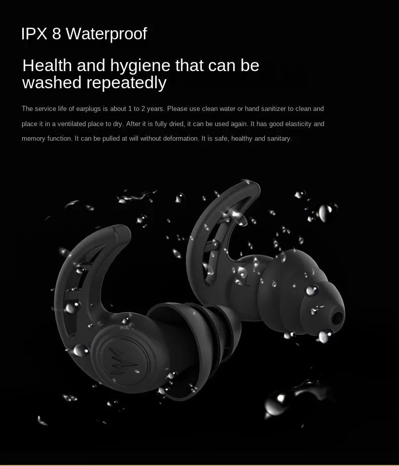 OEM Anti-noise Sleep Silicone Earplugs Sound Insulation Noise Reduction Earplugs Snoring Silent Sleeping Device