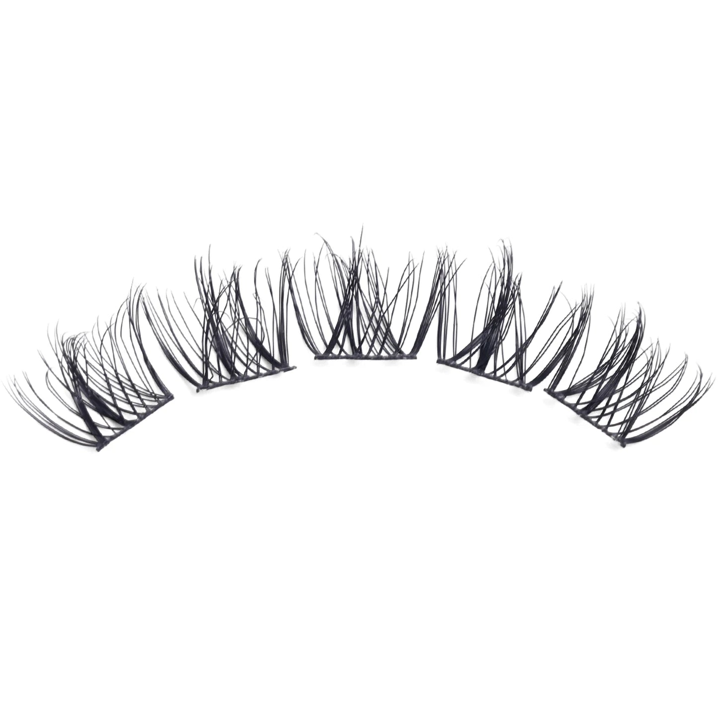 100pcs Individual Lashes Cluster 8-12mm Artificial Manga Eyelashes Extension 5D Natural Strands False Eyelash Clusters Tool