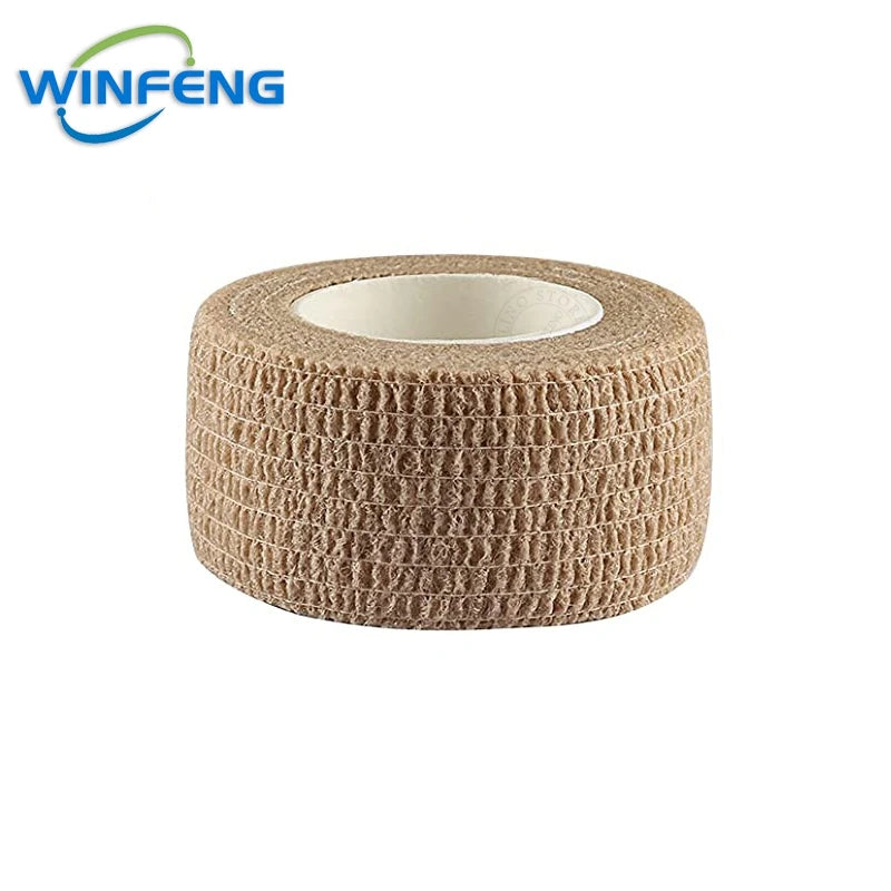 5Pcs Self Adhesive Elastic Bandage First Aid Kit Non-woven Fabric Tape Protective Gear Knee Elbow Support Injury Pad