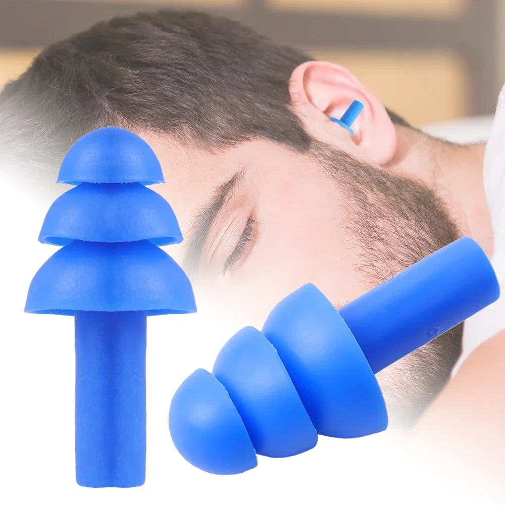 Waterproof Swimming Ear Plugs Soft Silicone Earplugs Reusable Noise Reduction Sleeping Ear Plugs Ear Hearing Protector With Box