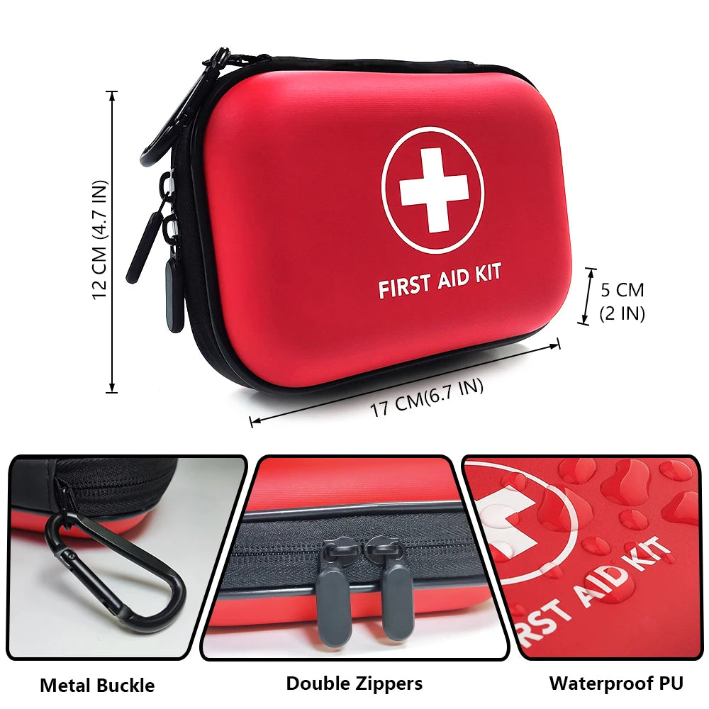 91pcs Portable Emergency Medical Bag First Aid Storage Box For Household Outdoor Travel Camping Equipment Medicine Survival Kit