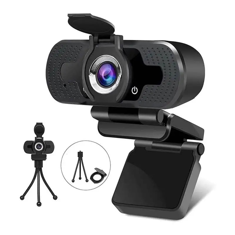 HD 1080P Webcam Mini PC WebCamera With Microphone USB Plug  For Live BroadcastVideoCallingConference Work Tripod Computer Camera