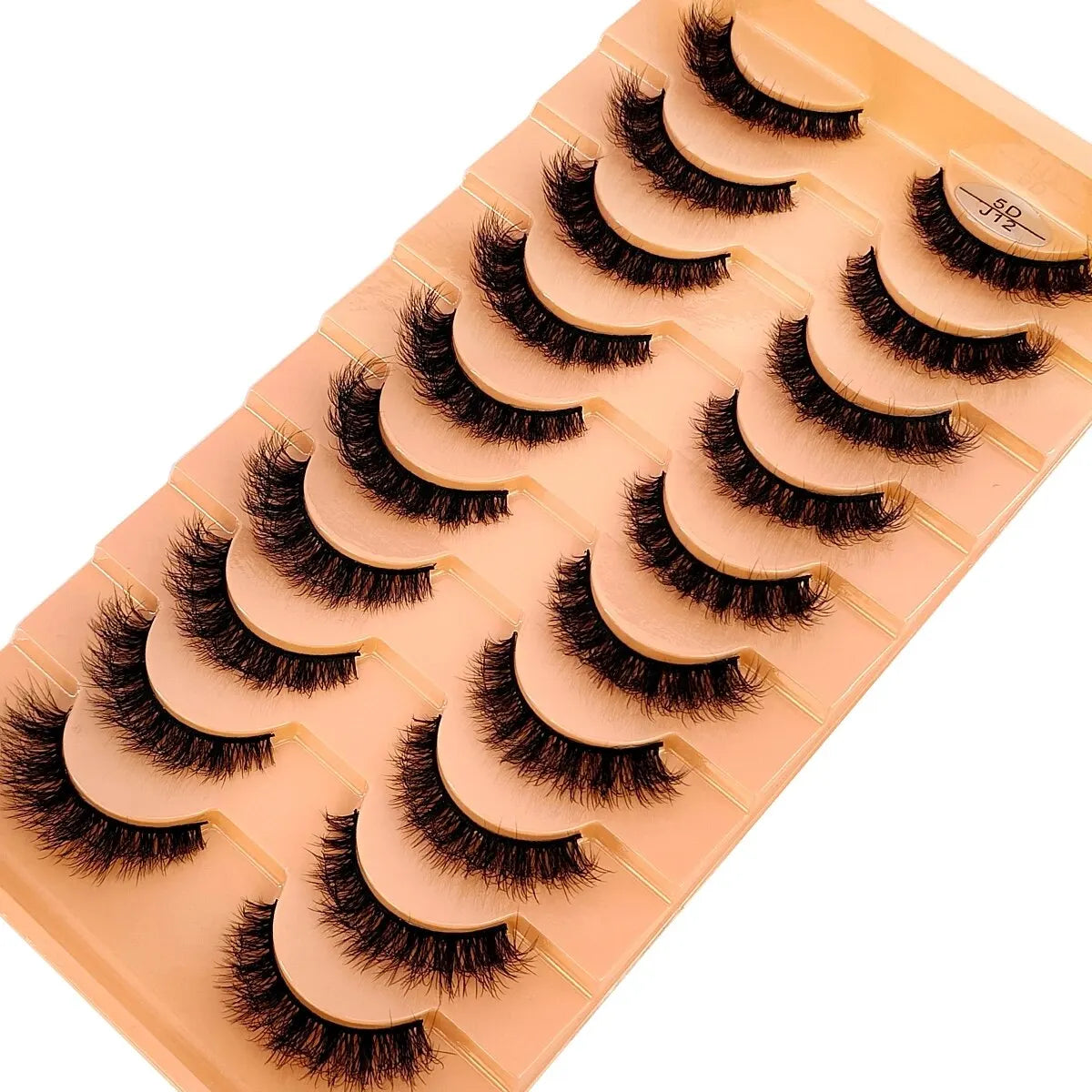 HBZGTLAD 10 Pairs Faux Mink Eyelashes Handmade False Eyelashes Natural Nude Makeup Simulation Cross Messy Eye 3D Curly Eyelashes