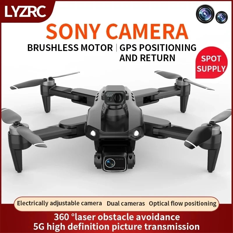 L900 Pro MAX GPS Drone 4K Professional HD Dual Camera 5G Wifi 360° Obstacle Avoidance Brushless Foldable Quadcopter RC Drone Toy