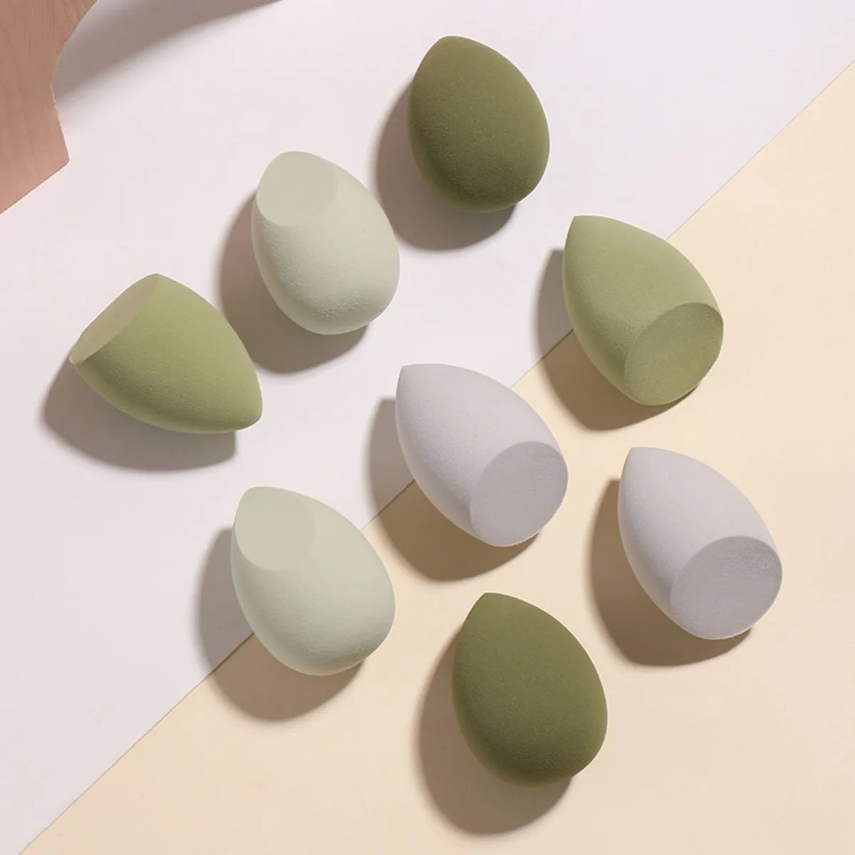 8 pcs Luxurious Beauty Egg Set for Flawless Skin - Includes 3 High-Quality Makeup Sponges for Smooth and Even Application