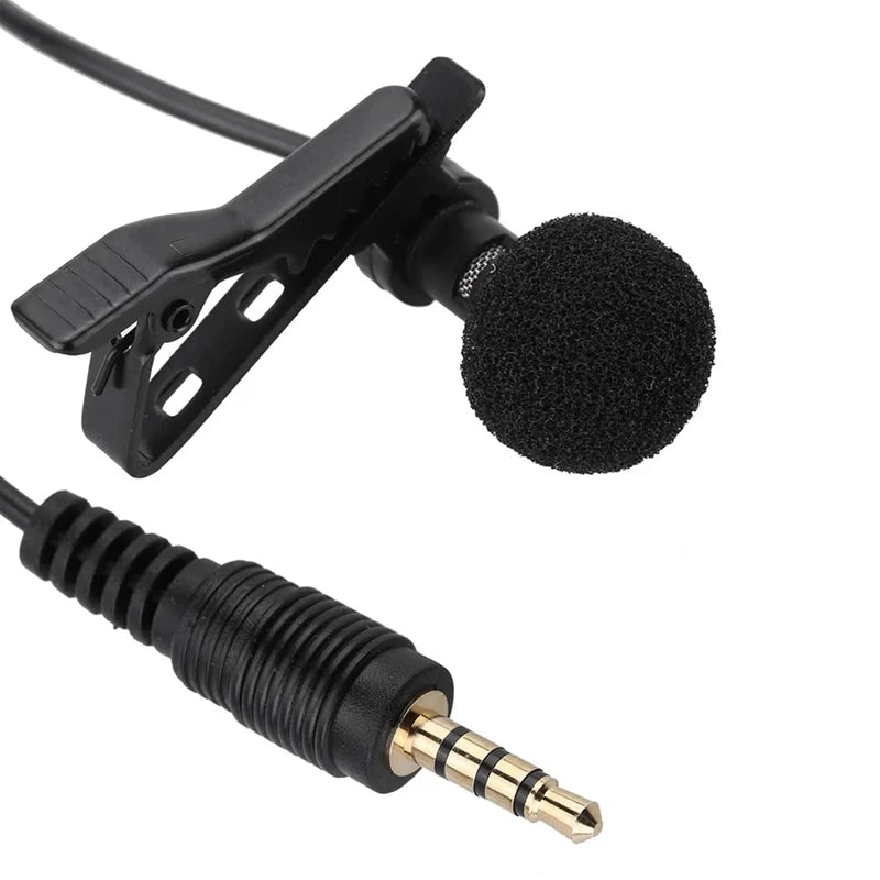 EY-510A Mini Wired Microphone Mic Portable/Clip-On Lapel Lavalier/Hands-Free/3.5Mm Jack Condenser For Iphone Ipad PC