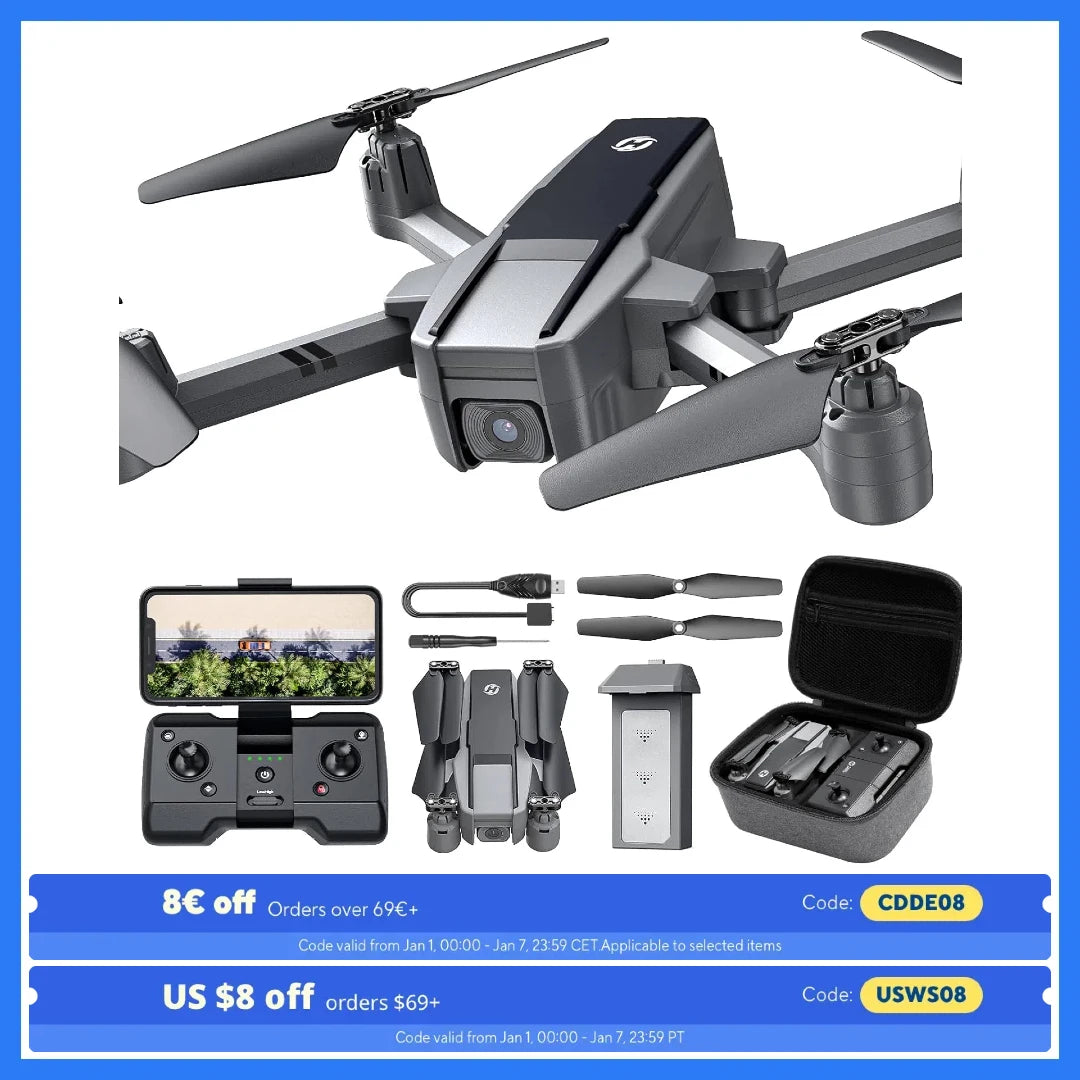 Holy Stone HS440D 4K GPS Drone: 20min Flight, Follow Me, Return, 5G FPV, Foldable, under 249g, Pro,C0..