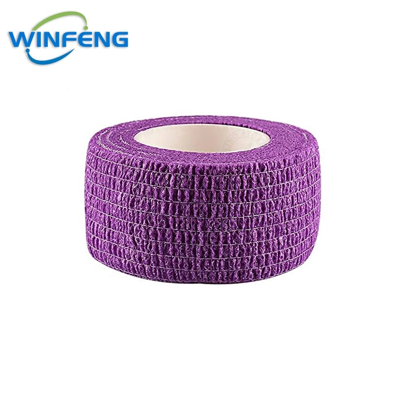 5Pcs Self Adhesive Elastic Bandage First Aid Kit Non-woven Fabric Tape Protective Gear Knee Elbow Support Injury Pad