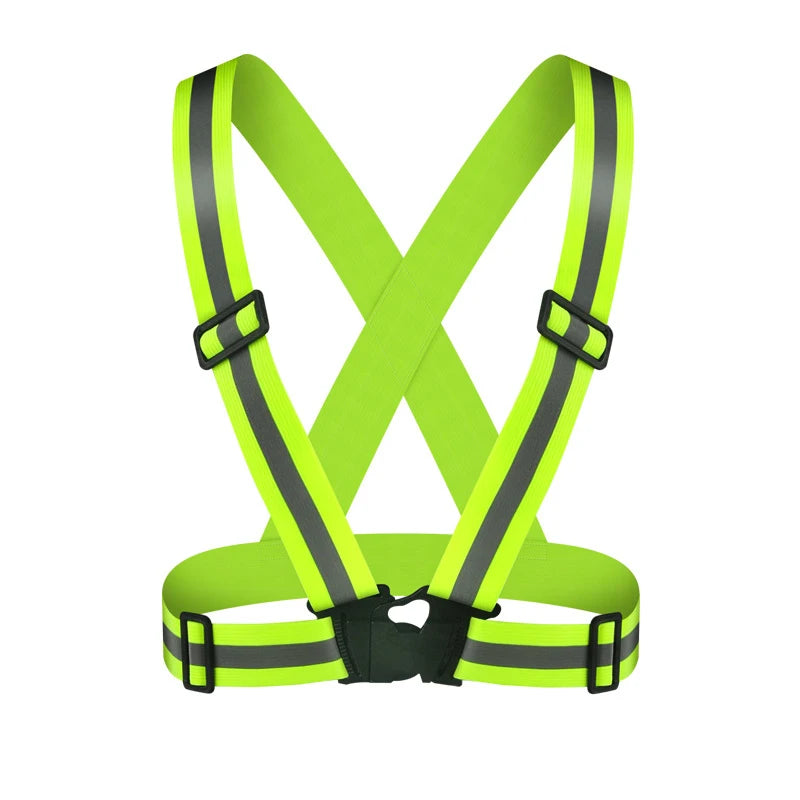 Outdoor Adjustable Safety Vests Night Walking Highlight Reflective Vest Lightweight Biking Safety Straps Waterproof Running Gear