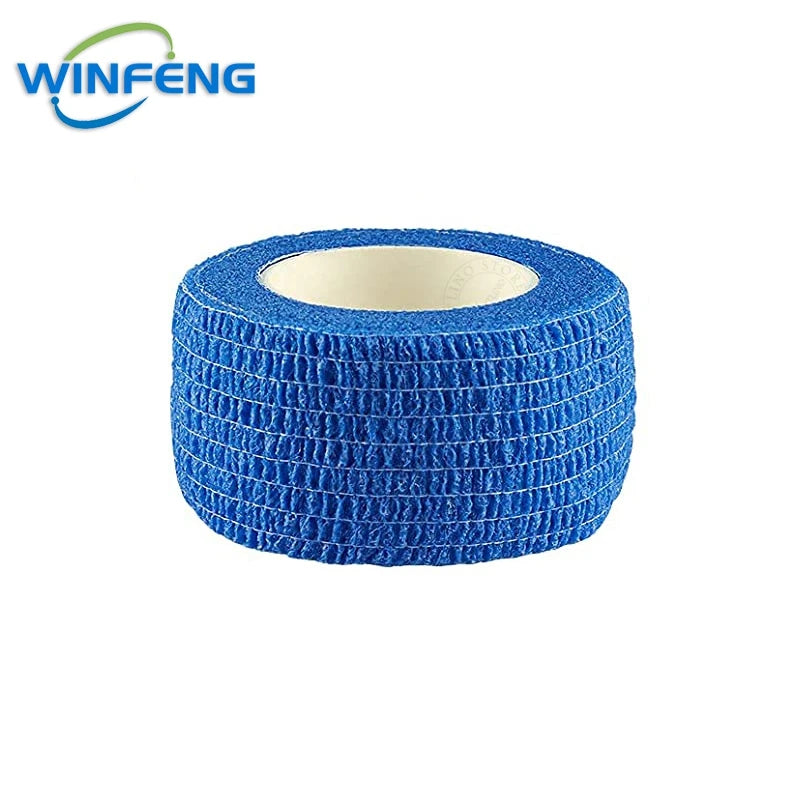 5Pcs Self Adhesive Elastic Bandage First Aid Kit Non-woven Fabric Tape Protective Gear Knee Elbow Support Injury Pad