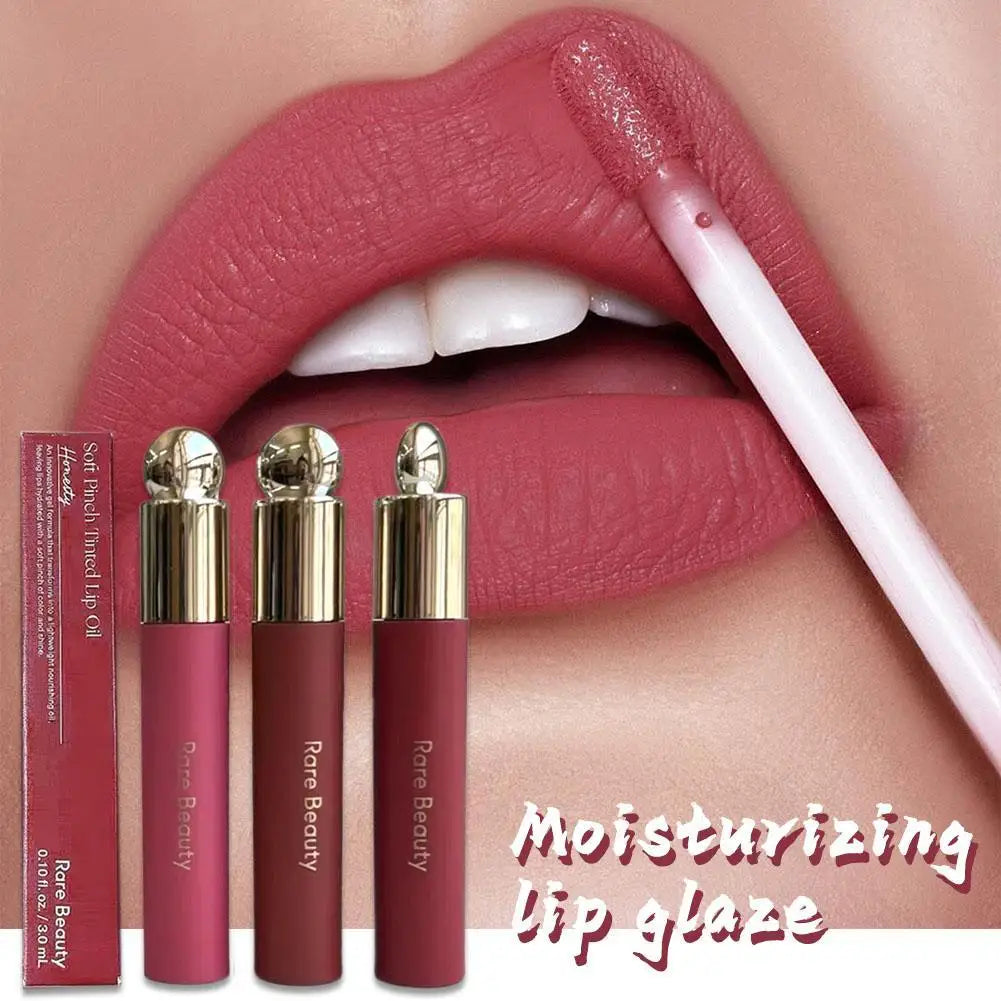 New Lip Gloss Lipstick 3-color Moisturizing Long-lasting Natural Luster Lightweight Non-greasy Nutrient Repair Lipstick