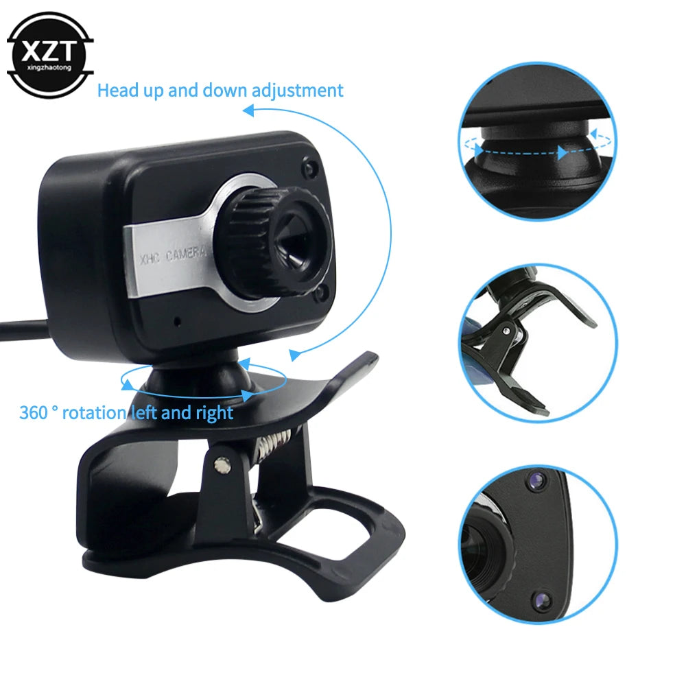 High-quality V3 USB HD Camera Drive Video Web Cameras Clip Camera Computer Webcam with Microphone Video Call Cameras Wholesale