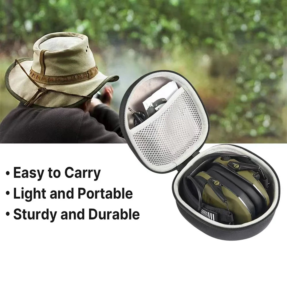 Tactical Shooting Earmuffs Included, Earphone Bag, Suitable for EARMOR Headphones, Honeywell Earmuffs, Hearing Protection