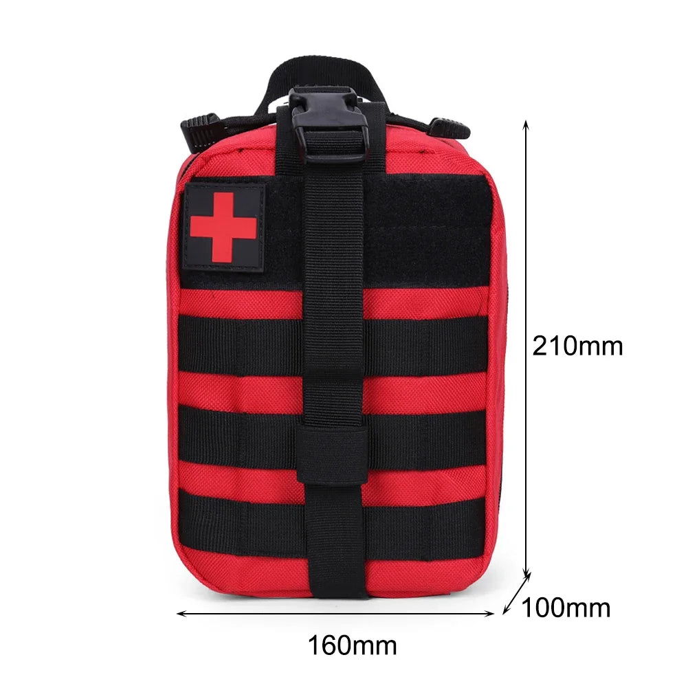 First Aid Kit Camping Tactical Medical EDC Pouch Emergency Survival Kit Outdoor Hunting Medical Bag 1000D Nylon Bag Waist Pack