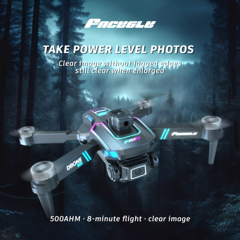 FACEGLE LU60 HD Dual Camera Drone with Dual Batteries - Beginner-Friendly, Obstacle Avoidance & Optical Flow, Perfect for Indoor/Outdoor Use, Ideal Gift for Holiday season, Autumn Festival, Thanksgiving