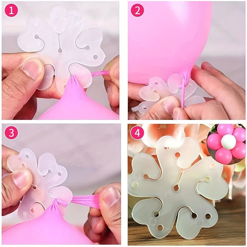 20pcs/40pcs/80pcs, Balloon Clips, Flower Modeling Clip Holder Fixer, Party Decor, Party Favor, Birthday Bridal Wedding Graduation Anniversary Party Decor Supplies