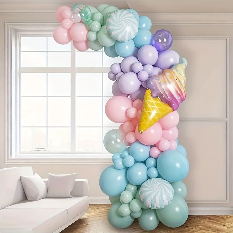 1pc Flexible Balloon Arch Stand Kit, 249.94cm Reusable Plastic Balloon Flower Backdrop with Water Base for Wedding, Bridal Shower, Engagement, Christmas, Birthday Party Decorations - No Electricity Needed, Balloon Stand Kit