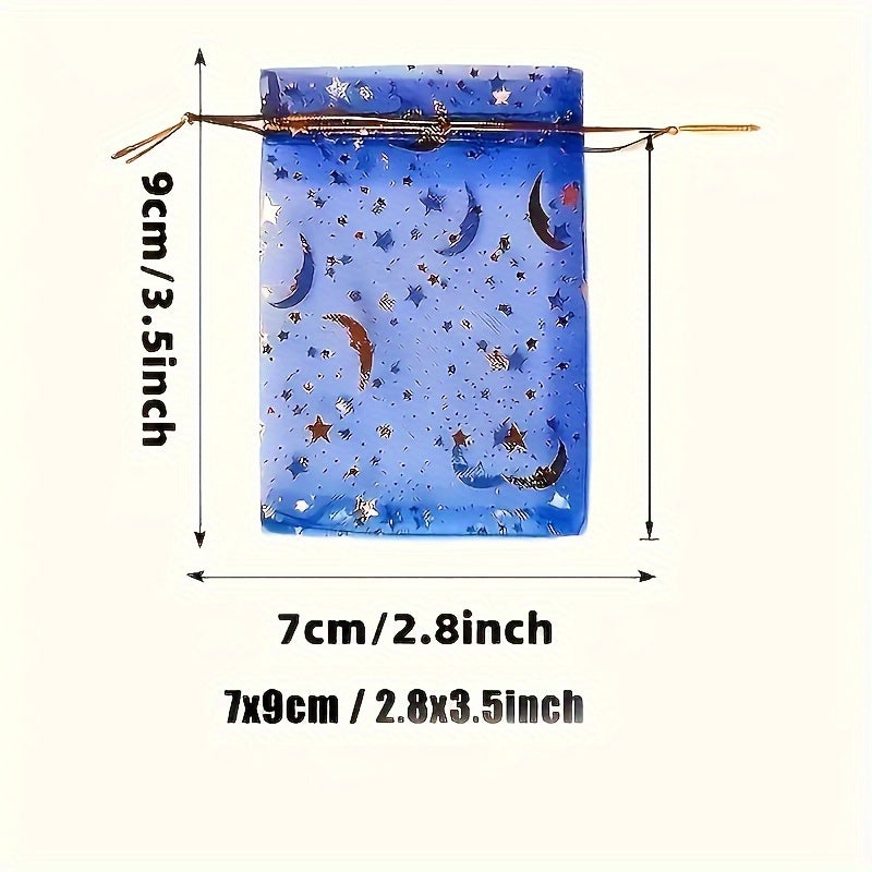 Multi-Purpose Storage Bags: 50 PCS, 5/20/50 PCS, Jewelry Storage, Gift Wrapping, Christmas Gifts, Weddings, Celebrations, Etc. - 9Cm/3.5Inch X 7Cm/2.8Inch, 7X9Cm / 2.8X3.5Inch, 100% Polyester