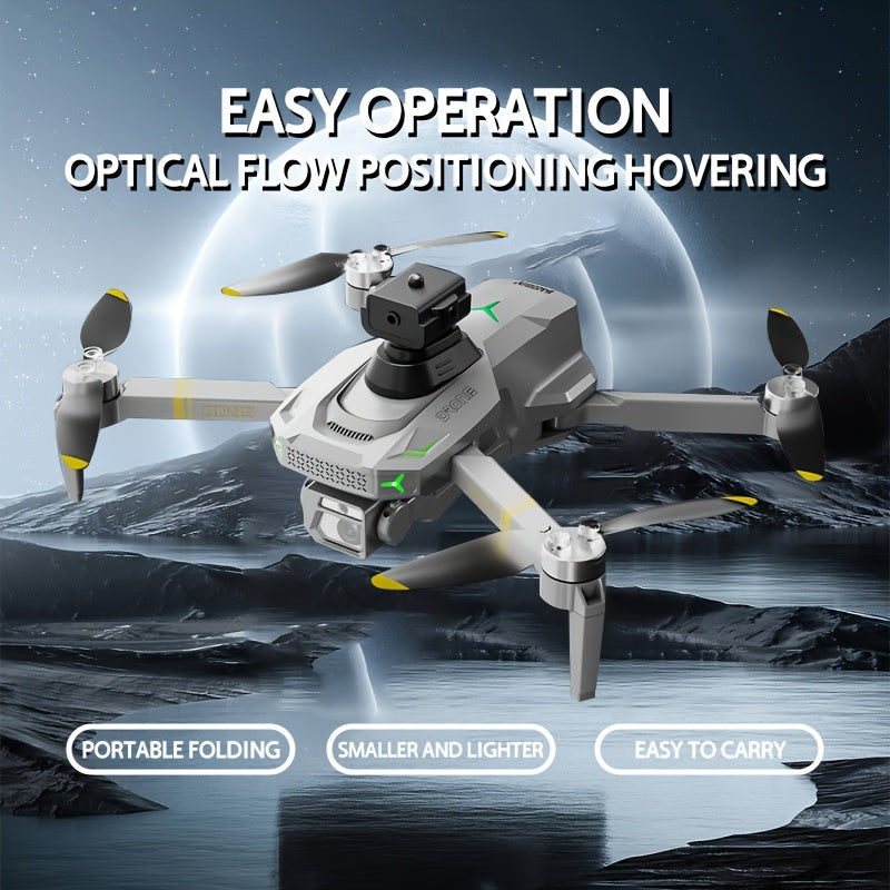 Global Drone GD95 Dual Camera Quadcopter with Optical Flow, WiFi, Follow Me, Obstacle Avoidance & Stable Image - USB Rechargeable 2000mAh Battery, 480P Video, 100m Range, 3m/s Speed, Foldable for Outdoor Adventures, Ideal for