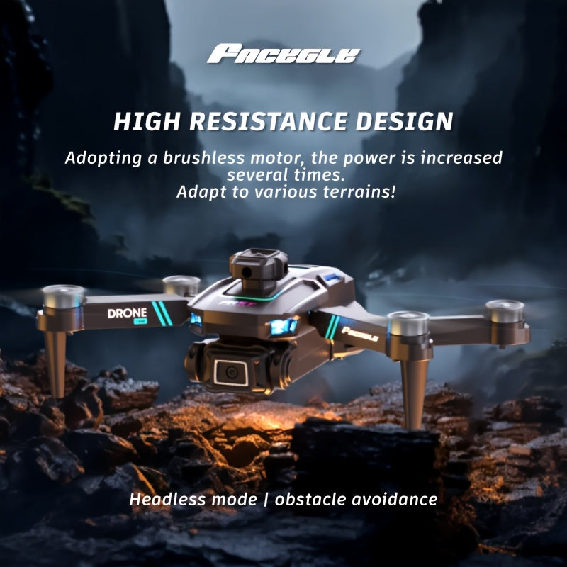 FACEGLE LU60 Dual-Camera Drone - Equipped with Optical Flow Positioning, Automatic Obstacle Avoidance, Stable Auto-Hover, 360-Degree Rotation, And Headless Mode, Making It Perfect for Beginners And Children. It'S an Ideal Gif