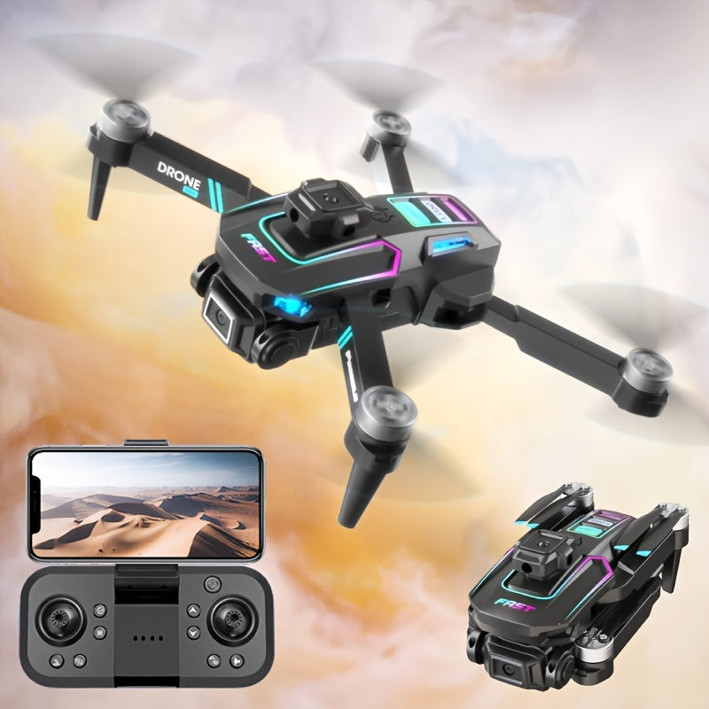 Lu60 Dual Camera Drone, Optical Flow Positioning, Intelligent Obstacle Avoidance, Anti-Shake Lens, More Comprehensive, Stable and Clear Shooting, Suitable for Beginners, Ideal Gift for Boys, Christmas, Halloween, Father's Day